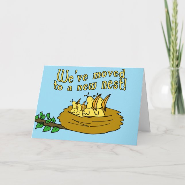 Déplacé vers un nouveau nid Cartes personnalisable (Devant)