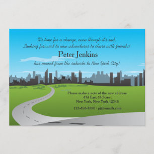 Déplacement au faire-part mobile de ville