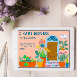 Déplacement de l'adresse du Faire-part coloré Port