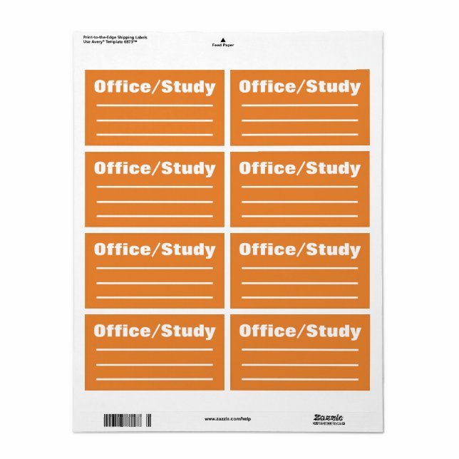 Déplacement des Étiquettes organisateurs d'emballa (Feuille entière)