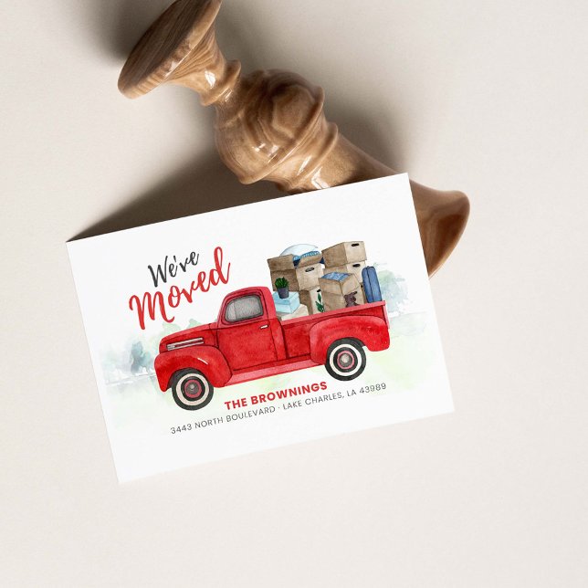 Déplacement du nouveau Faire-part d'adresse de la  (Créateur téléchargé)