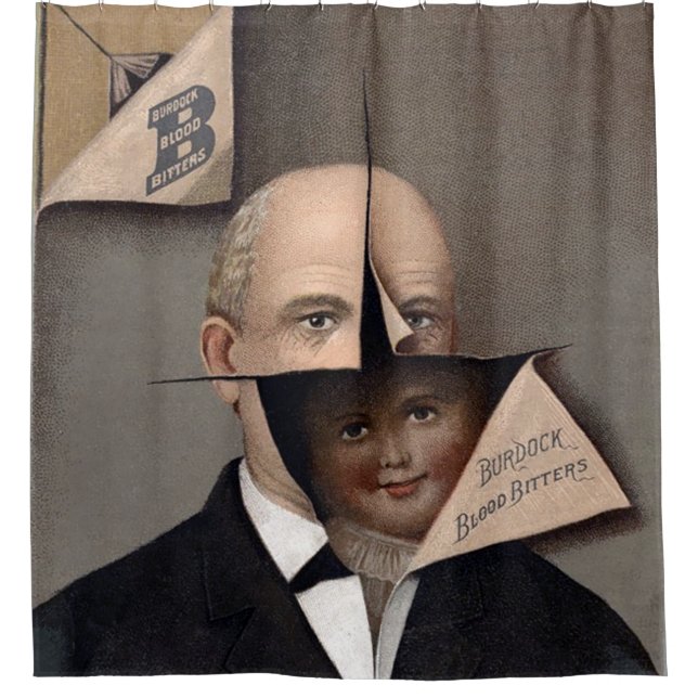 Déplaisant rideau de douche de la publicité victor (Devant)