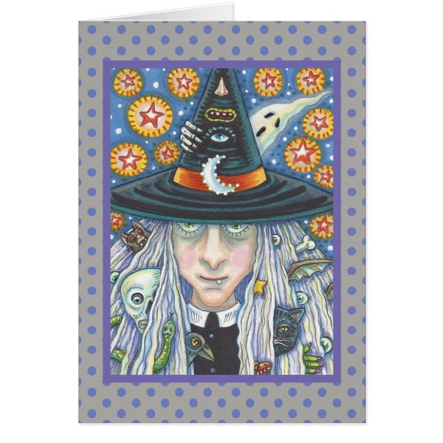 DÉPLAISANT WITCH, YEUX MAL, CARTE DE REPRÉSENTATIO (Devant)