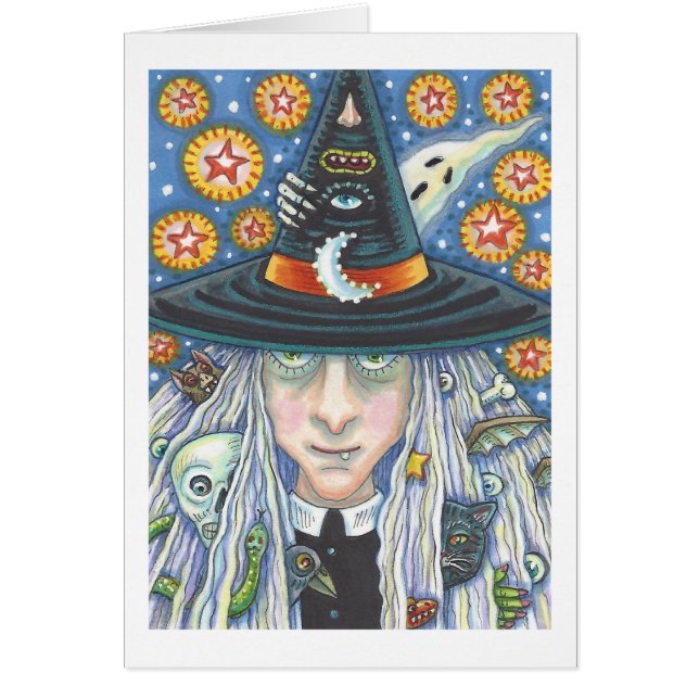 DÉPLAISANT WITCH, YEUX MAL, CARTE DE REPRÉSENTATIO (Devant)