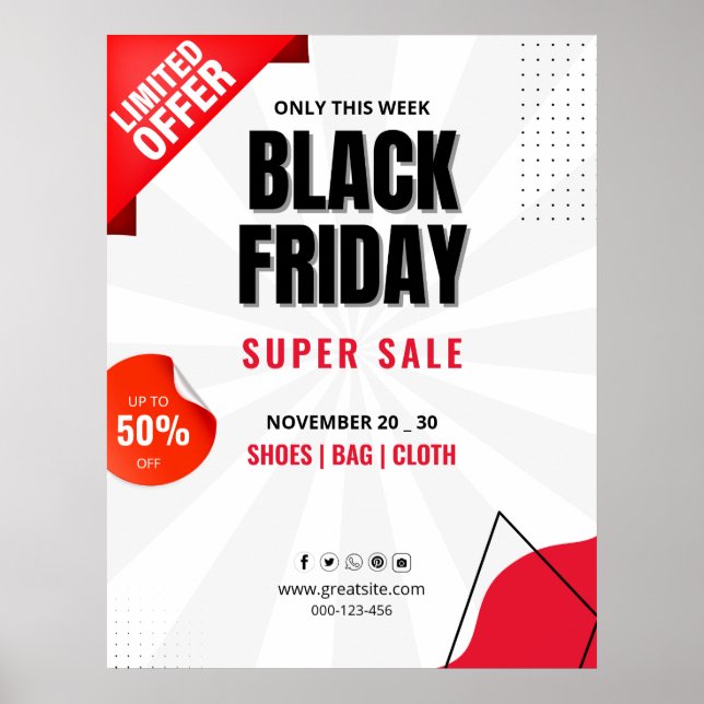 Dépliant de la vente du Vendredi Noir, Affiche de  (Devant)