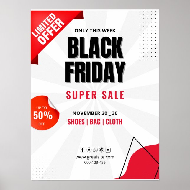 Dépliant de la vente du Vendredi Noir, Affiche de  (Devant)