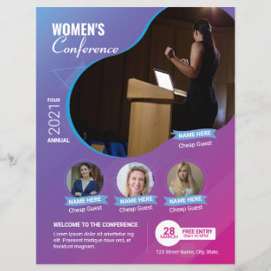 Dépliant de l'événement de la Conférence des femme
