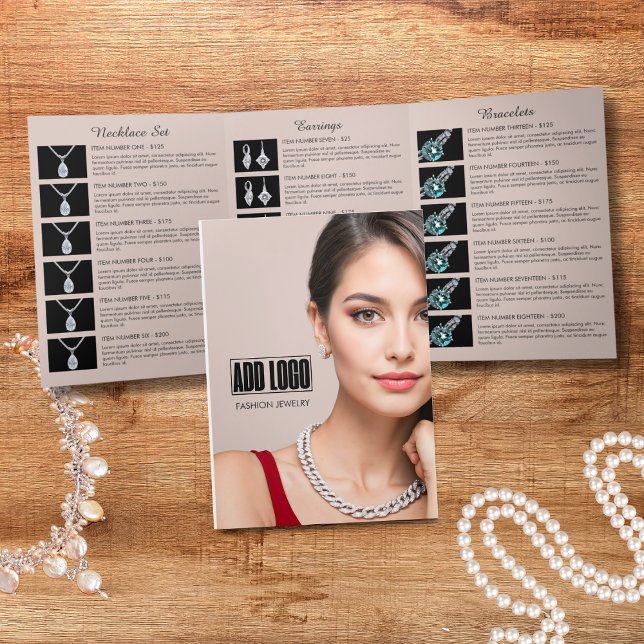 Dépliant de Logo d'Entreprise de Bijoux de Mode Ma (Créateur téléchargé)