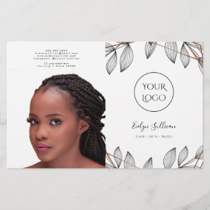 dépliant pliant cadre feuillage