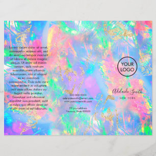 dépliant trifold couleurs néon opale