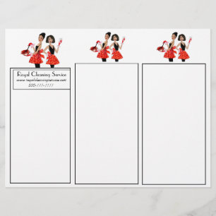 Dépliants de nettoyage de maison Tri-Fold