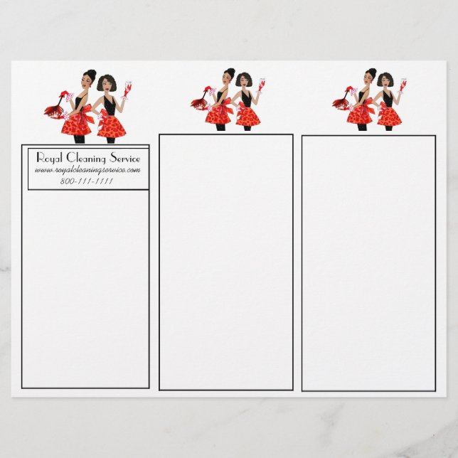 Dépliants de nettoyage de maison Tri-Fold (Devant)