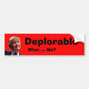 Déplorable Ce Sticker De Bumper