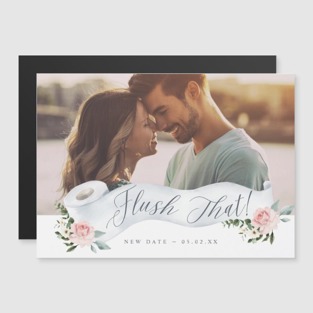 Déposez cette nouvelle date Papier Toilet Roll Flo (Devant / Derrière)