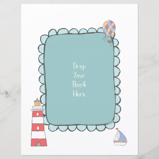 Déposez votre livre Signer Baby shower aventure (Devant)