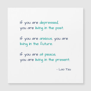 Dépression Anxiété à Peace Life Citation carte à p