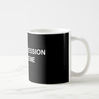 Dépression/Meme - tasse de noir/blanche