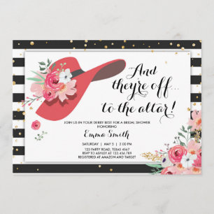 Derby Invitation à la douche nuptiale Portez un ch