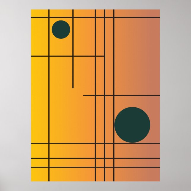 Dérive de terracotta n° 1 — Art mural géométrique  (Devant)