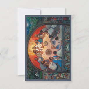 Dernier dîner, carte de prière pour la Semaine Sai