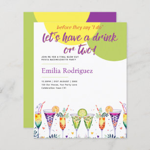 Dernier Fiesta Cocktails Fête des mariées Bachelor