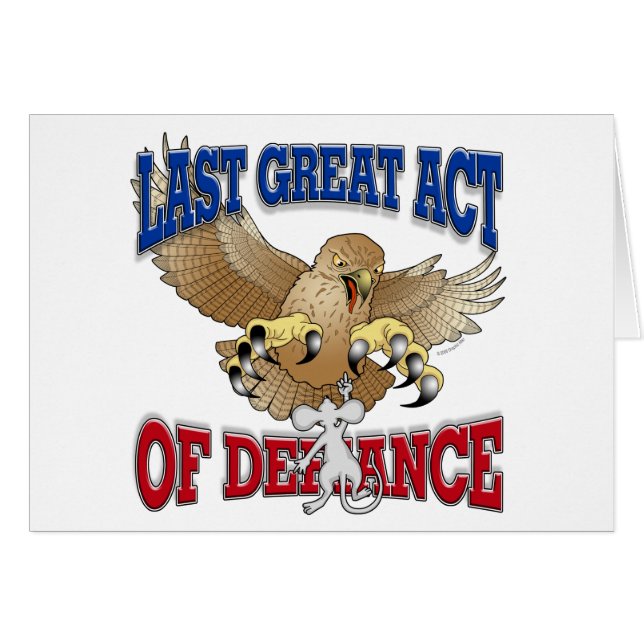 Dernier grand acte de défi (Devant horizontal)