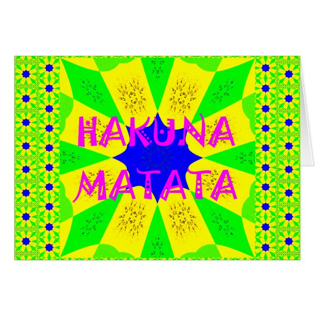 Dernier Hakuna Matata magnifique design Extraordin (Devant horizontal)