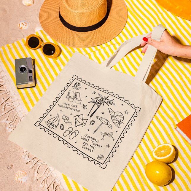 Dernier toast sur la côte Sac fourre-tout de bache (Créateur téléchargé)