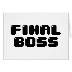 DERNIÈRE CARTE D'ACCUEIL BOSS