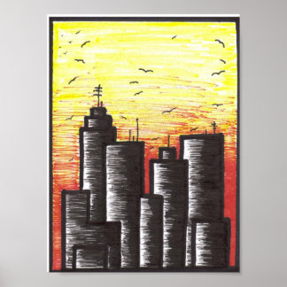 dernière journée d'une affiche urbaine mourante