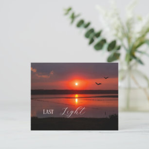 Dernière Lumière Carte postale de coucher de sol