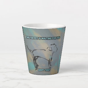 Dernière Mug avec un message d'abri animal