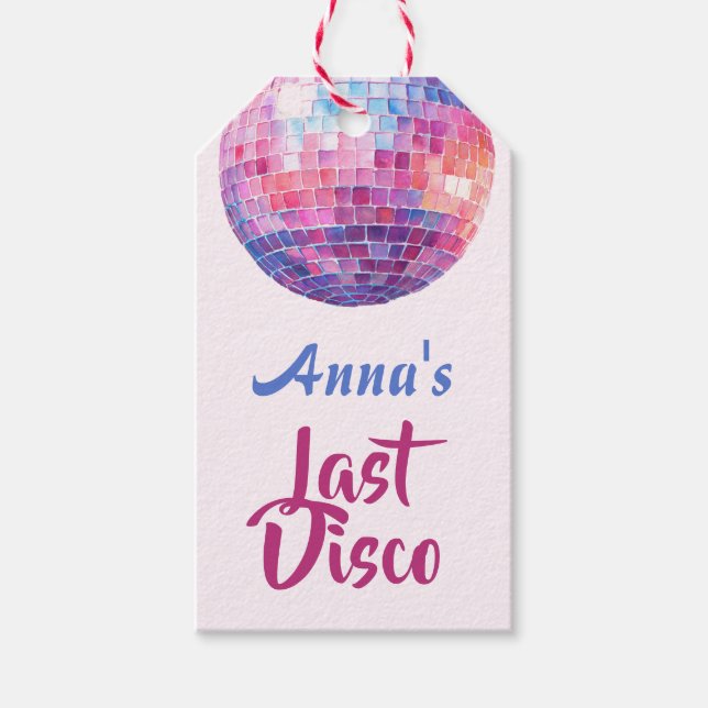 Dernière soirée disco entre filles | Étiquettes ca (Devant)