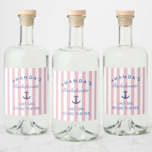 Dernière Voile Avant Le Voile Étiquette de Liquor 