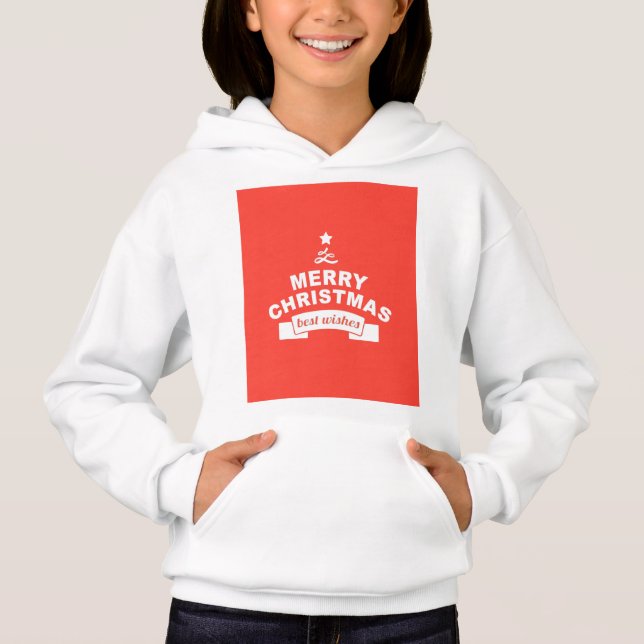 Dernières filles Meilleurs voeux Art Sweat - shirt (Devant)