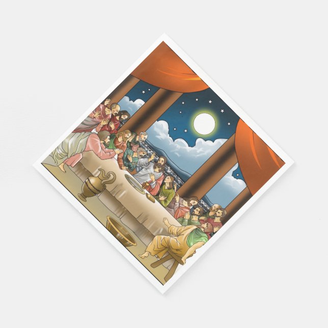 Dernières serviettes en papier de souper (Coin)