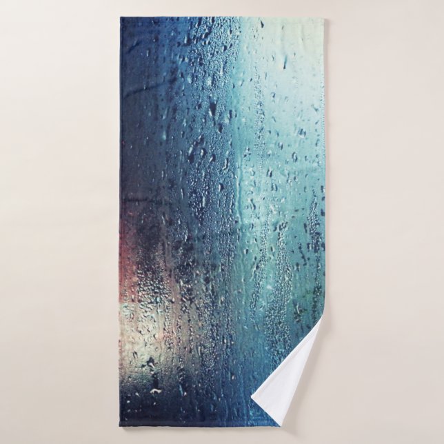 DÉROULEMENT DE LA PLUIE SUR LA FENÊTRE (Serviette de bain)