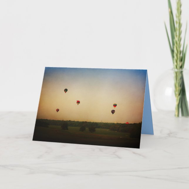 Déroulement sur la carte de voeux Vent photo (Devant)