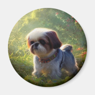 Derpy Shih Tzu Magnet
