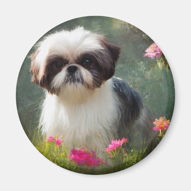 Derpy Shih Tzu Magnet (Devant)