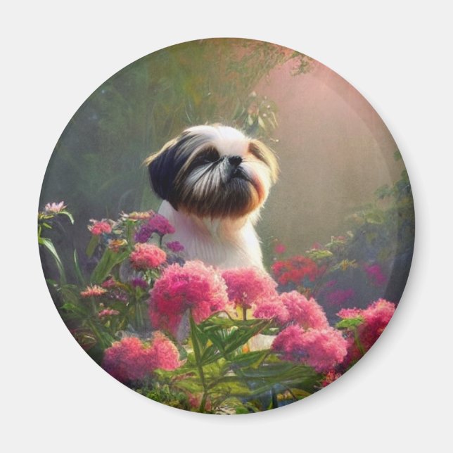 Derpy Shih Tzu Magnet (Devant)