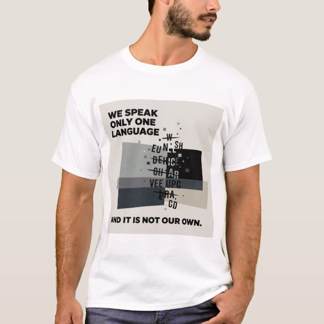 Derrida "Monoligualism" #2 T-Shirt (Devant)
