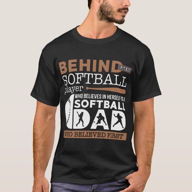 derrière des T-shirts de papa du base-ball (Devant)