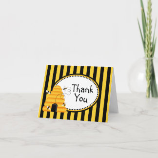 Des abeilles en effervescence Merci Cartes de note