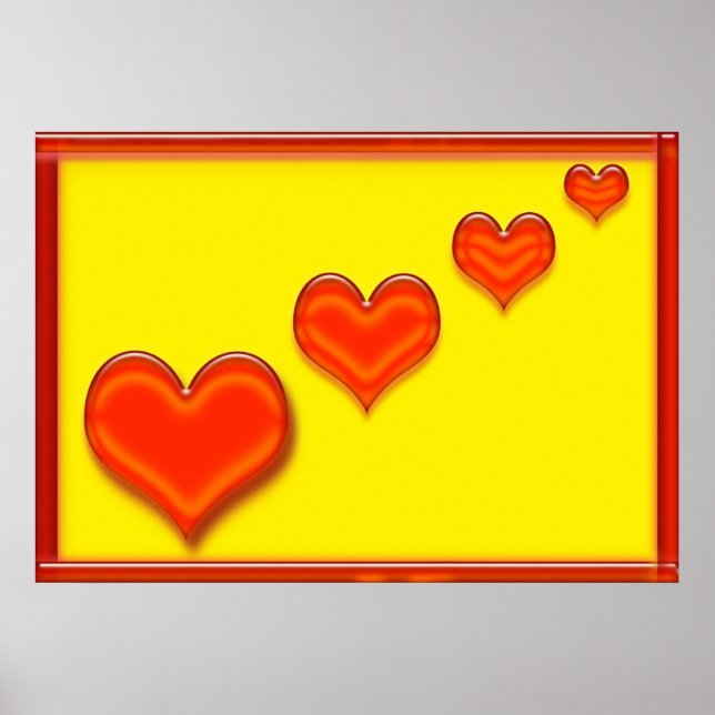 Des affiches de coeurs heureux (Devant)