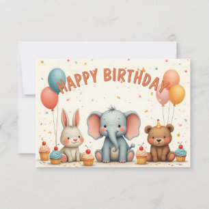 Des Amis D'Anniversaire De Whimsical Se Réunissent