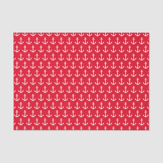 Des Ancres papier de soie de soie rouge loin | (Recto)