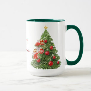 Des anges décorent la Mug des arbres de Noël