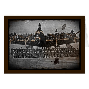 Des aviateurs sur un Lancaster Avro
