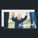 Des bulles de neige heureux Carte photo Hanoukka<br><div class="desc">Belle et élégante Snow Bubbles Happy Hanoukka Carte photo est parfait pour votre carte d'envoyer cette saison de vacances. A des accessoires assortis.</div>